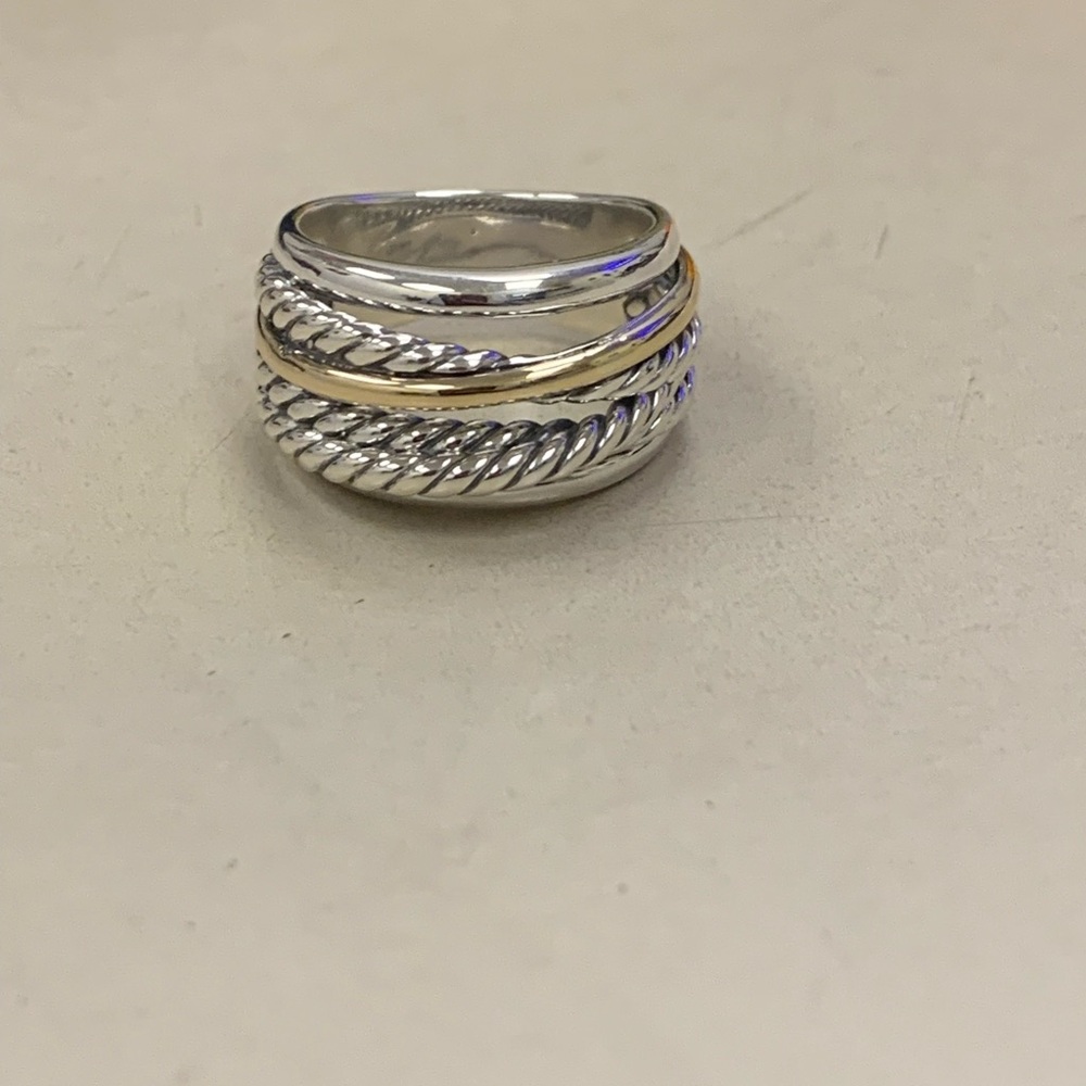 david yurman two tone ring size 7